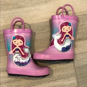 Toddler Girls mermaid rubber boots 🧜‍♀️